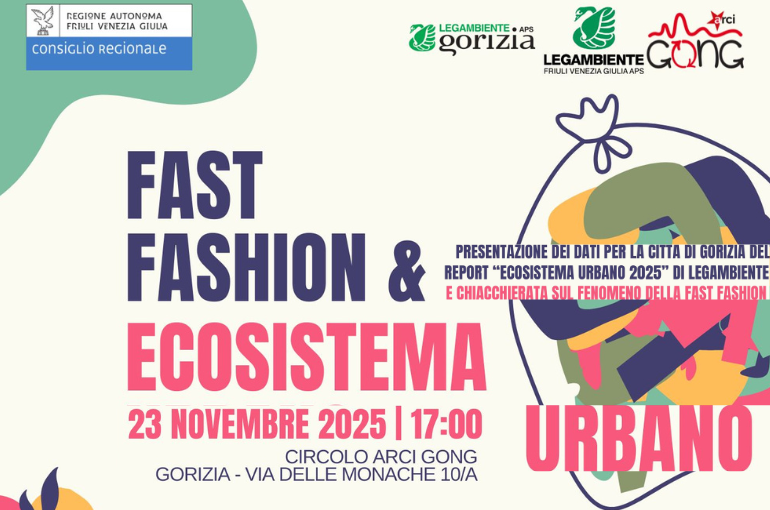 Gorizia: Ambiente, città e armadi. Il 23 novembre si parla di futuro al Circolo Arci Gong.