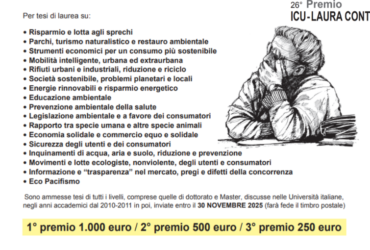 26° Premio Laura Conti per tesi di laurea
